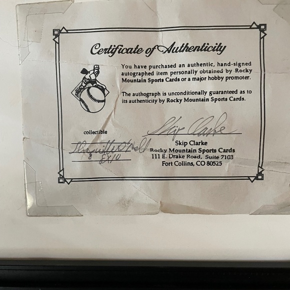 Signed Shaquille O’Neil framed photo
